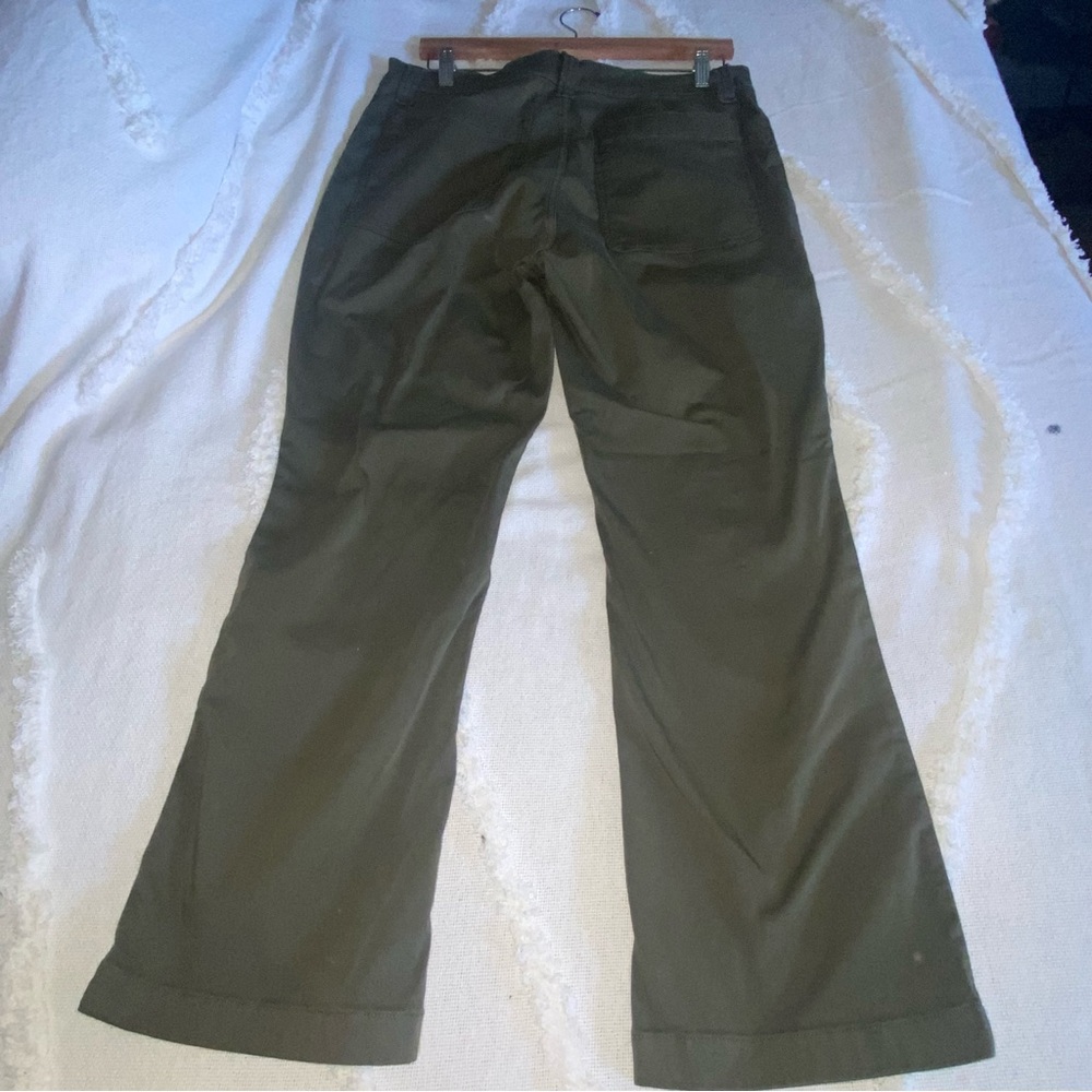 Madewell Mid-Rise Kick Out Jeans Olive Green Size 31 - Picture 13 of 17